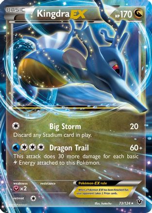 Kingdra EX (73/124) Holofoil [XY: Fates Collide] Pokemon Single Pokémon