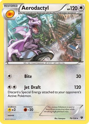 Aerodactyl (76/124) [XY: Fates Collide] Pokemon Single Pokémon