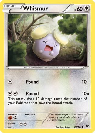 Whismur (80/124) [XY: Fates Collide] Pokemon Single Pokémon