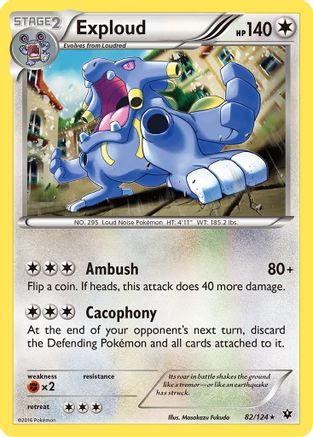 Exploud (/124) Reverse Holofoil [XY: Fates Collide] Pokemon Single Pokémon
