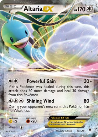 Altaria EX (83/124) Holofoil [XY: Fates Collide] Pokemon Single Pokémon
