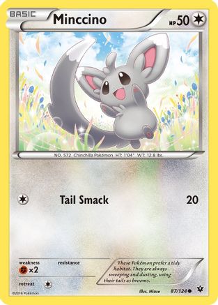 Minccino (87/124) Reverse Holofoil [XY: Fates Collide] Pokemon Single Pokémon
