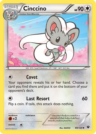 Cinccino (88/124) [XY: Fates Collide] Pokemon Single Pokémon
