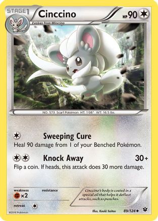 Cinccino (89/124) Reverse Holofoil [XY: Fates Collide] Pokemon Single Pokémon