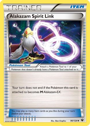 Alakazam Spirit Link (90/124) [XY: Fates Collide] Pokemon Single Pokémon