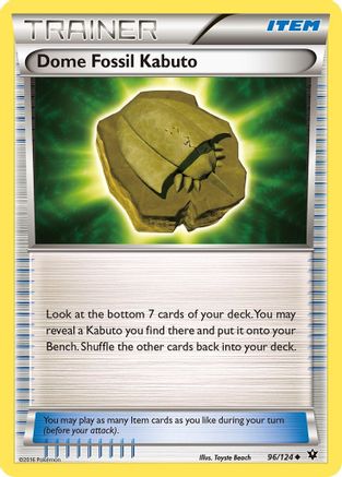 Dome Fossil Kabuto (96/124) [XY: Fates Collide] Pokemon Single Pokémon
