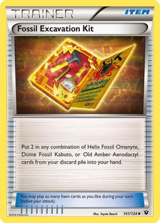 Fossil Excavation Kit (/124) [XY: Fates Collide] Pokemon Single Pokémon