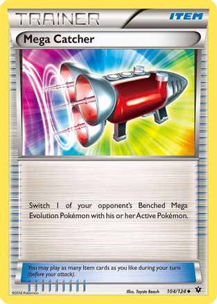 Mega Catcher (104/124) Reverse Holofoil [XY: Fates Collide] Pokemon Single Pokémon