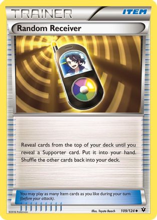 Random Receiver (109/124) Reverse Holofoil [XY: Fates Collide] Pokemon Single Pokémon