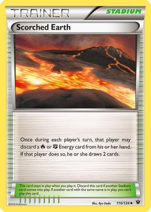 Scorched Earth (110/124) Reverse Holofoil [XY: Fates Collide] Pokemon Single Pokémon