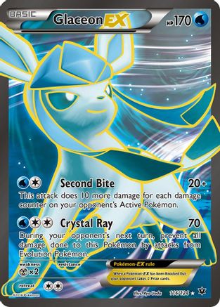 Glaceon EX (Full Art) 116/124 Holofoil [XY: Fates Collide] Pokemon Single Pokémon