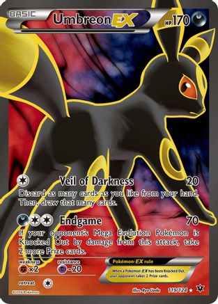 Umbreon EX (Full Art) 119/124 Holofoil [XY: Fates Collide] Pokemon Single Pokémon