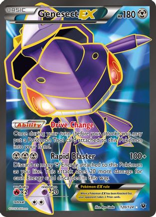 Genesect EX (Full Art) (120/124) Holofoil [XY: Fates Collide] Pokemon Single Pokémon