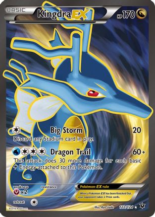 Kingdra EX (Full Art) 122/124 Holofoil [XY: Fates Collide] Pokemon Single Pokémon