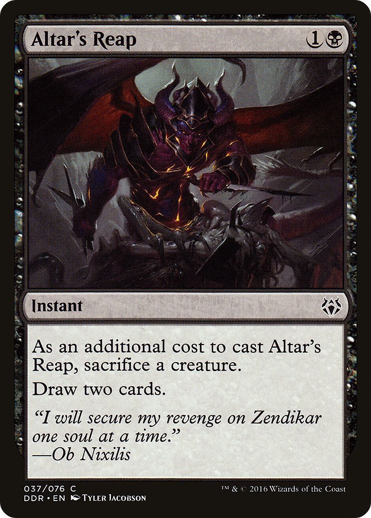 Altar's Reap (DDR-037) [Misc] Duel Decks: Nissa vs. Ob Nixilis MTG Single Wizards of the Coast