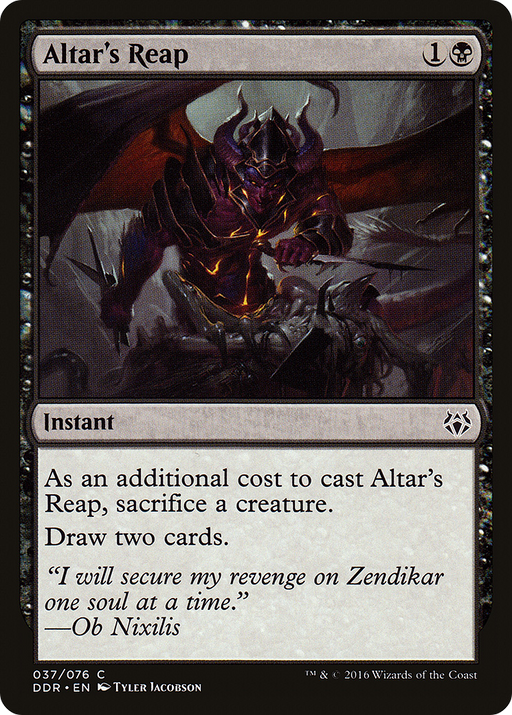 Altar's Reap (DDR-037) [Misc] Duel Decks: Nissa vs. Ob Nixilis MTG Single Wizards of the Coast