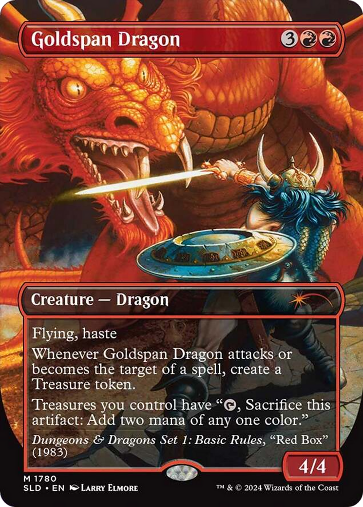 Goldspan Dragon (SLD-1780) [Secret Lair] Drop (Borderless) MTG Single Wizards of the Coast