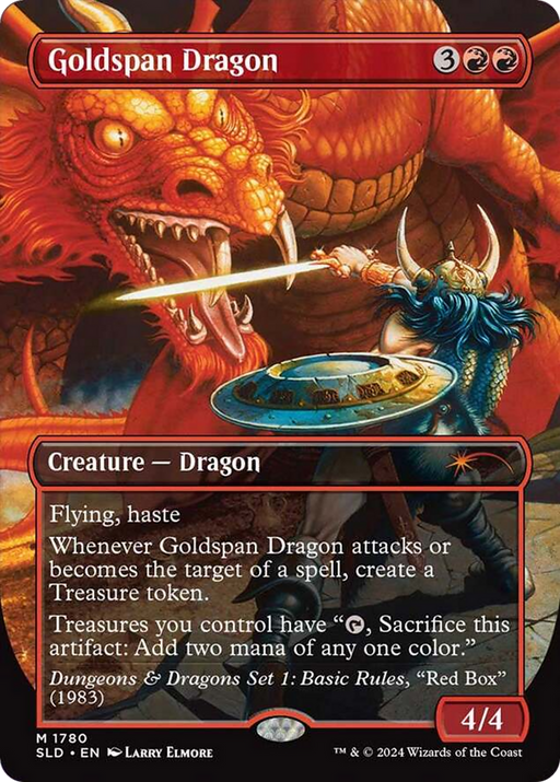 Goldspan Dragon (SLD-1780) [Secret Lair] Drop (Borderless) MTG Single Wizards of the Coast