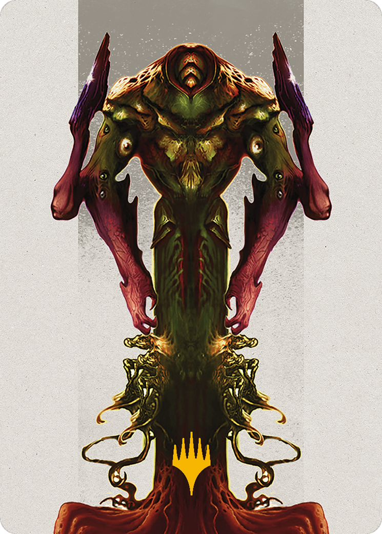 Kozilek, the Broken Reality Art Card (Gold-Stamped Planeswalker Symbol) [Art Series] Modern Horizons 3 MTG Single Magic: The Gathering