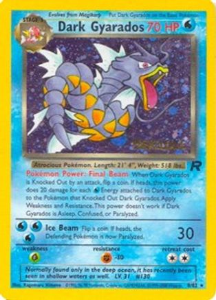 Dark Gyarados (Prerelease) (8) Holofoil [Promos: WoTC Promo] Pokemon Single Pokémon