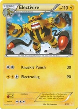 Electivire (4) () [XY: Trainer Kit Pikachu Libre & Suicune] Pokemon Single Pokémon