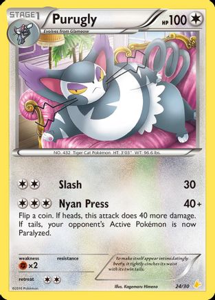 Purugly (24) () [XY: Trainer Kit Pikachu Libre & Suicune] Pokemon Single Pokémon