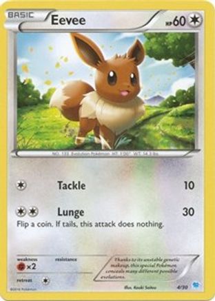 Eevee (4) [XY: Trainer Kit Pikachu Libre & Suicune] Pokemon Single Pokémon