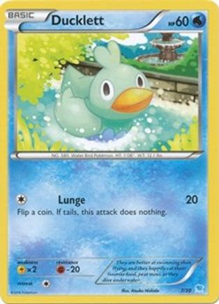 Ducklett (7) () [XY: Trainer Kit Pikachu Libre & Suicune] Pokemon Single Pokémon