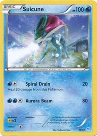 Suicune (14 - Non-Holo) () [XY: Trainer Kit Pikachu Libre & Suicune] Pokemon Single Pokémon