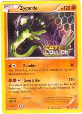 Zygarde - XY129 (Prerelease) [Staff] () Holofoil [XY Promos] Pokemon Single Pokémon