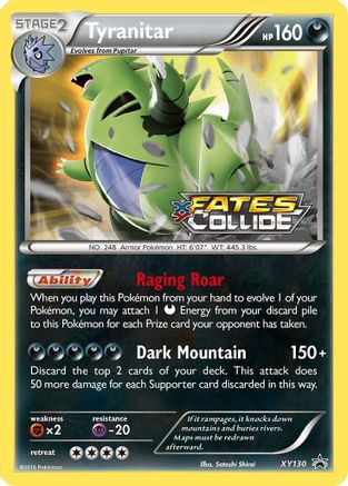 Tyranitar (Prerelease) (/211) Holofoil [Promos: XY Promos] Pokemon Single Pokémon