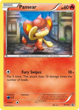 Pansear XY131/211 Holofoil [Promos: XY Promos] Pokemon Single Pokémon