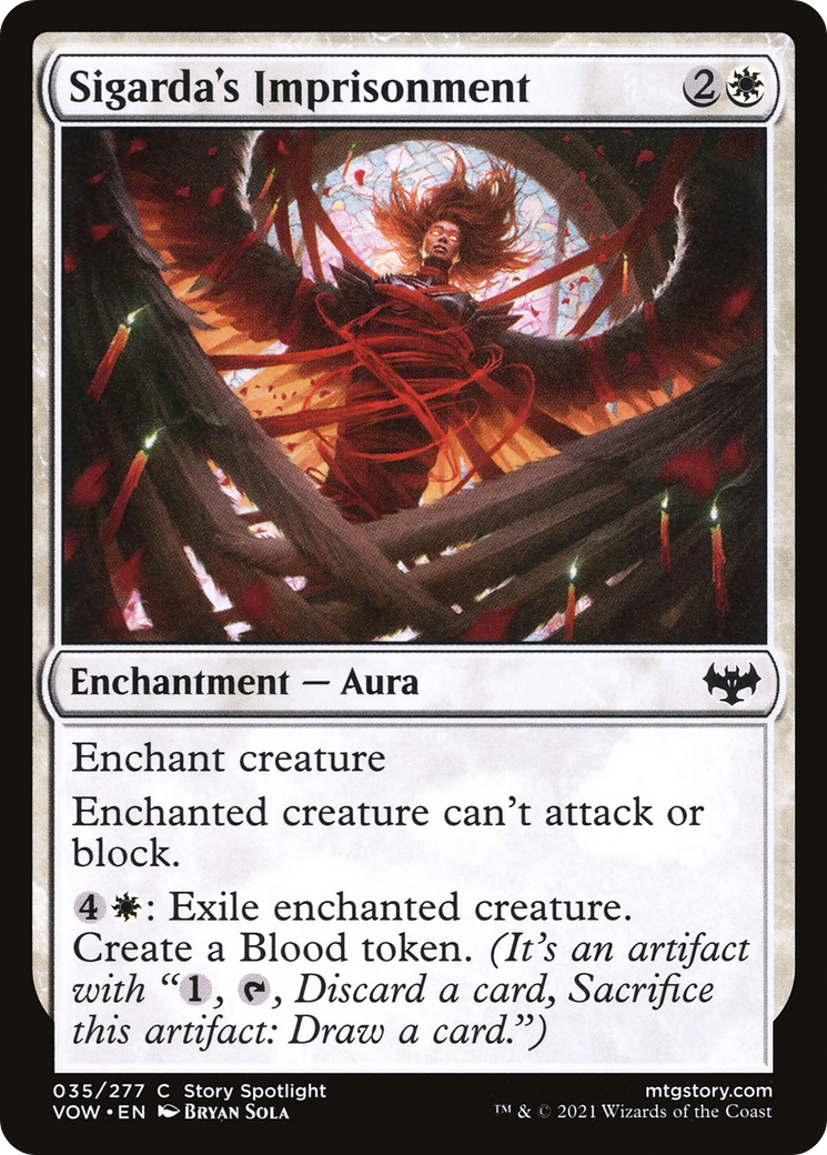 Sigarda's Imprisonment (VOW-035) [Innistrad: Crimson Vow] MTG Single Wizards of the Coast