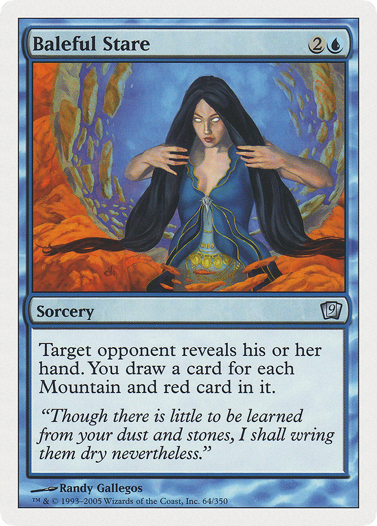 Baleful Stare (9ED-064) [9th Edition] MTG Single Wizards of the Coast