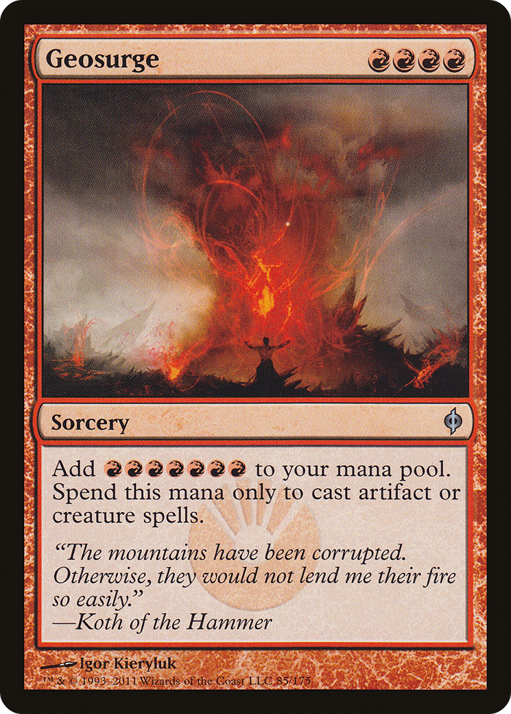 Geosurge (NPH-085) [New Phyrexia] Foil MTG Single Wizards of the Coast