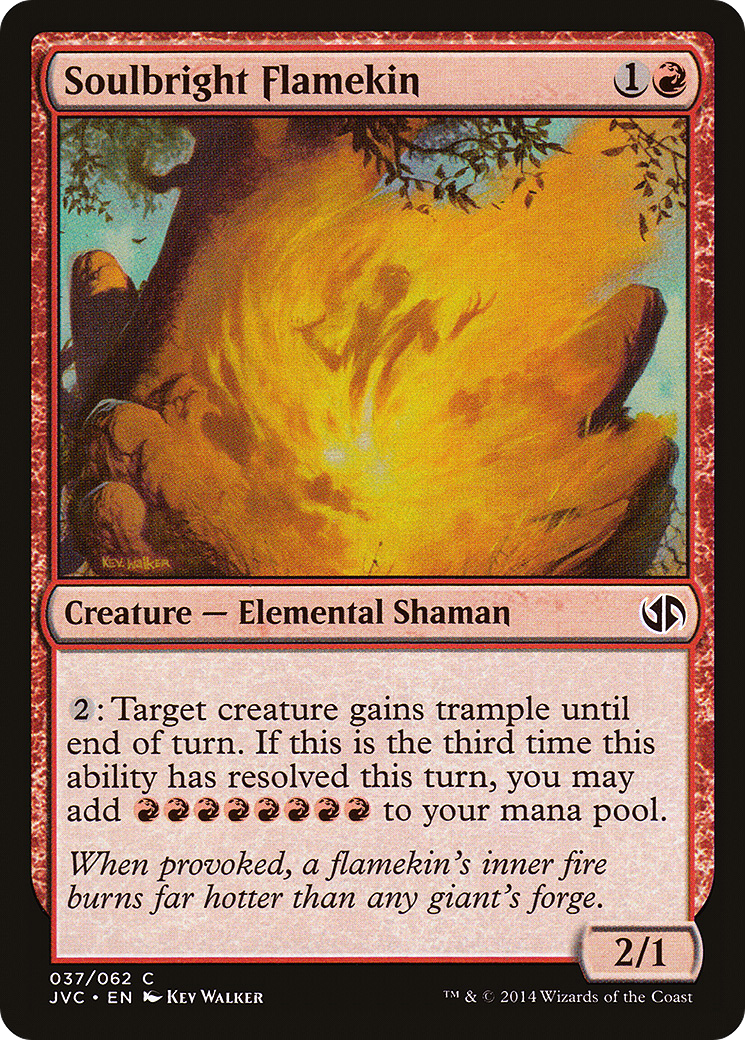 Soulbright Flamekin (DD3-037) [Misc] Duel Decks Anthology: Jace vs. Chandra MTG Single Wizards of the Coast