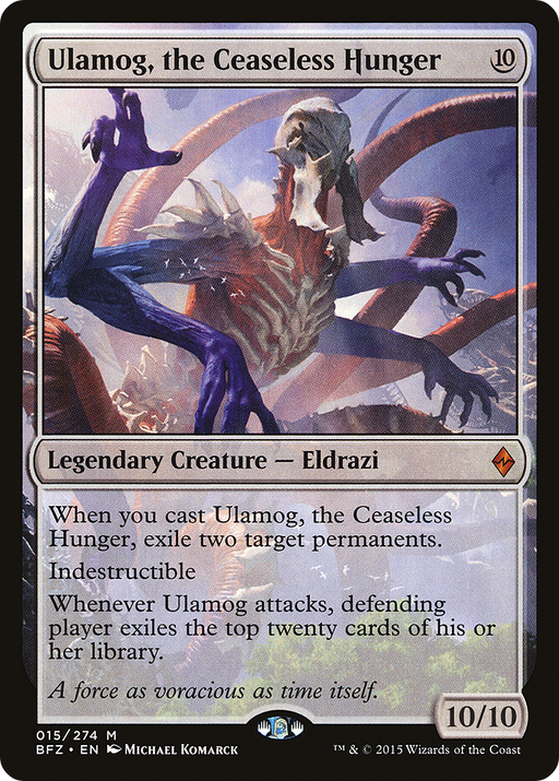 Ulamog, the Ceaseless Hunger (BFZ-015) [Battle for Zendikar] MTG Single Wizards of the Coast