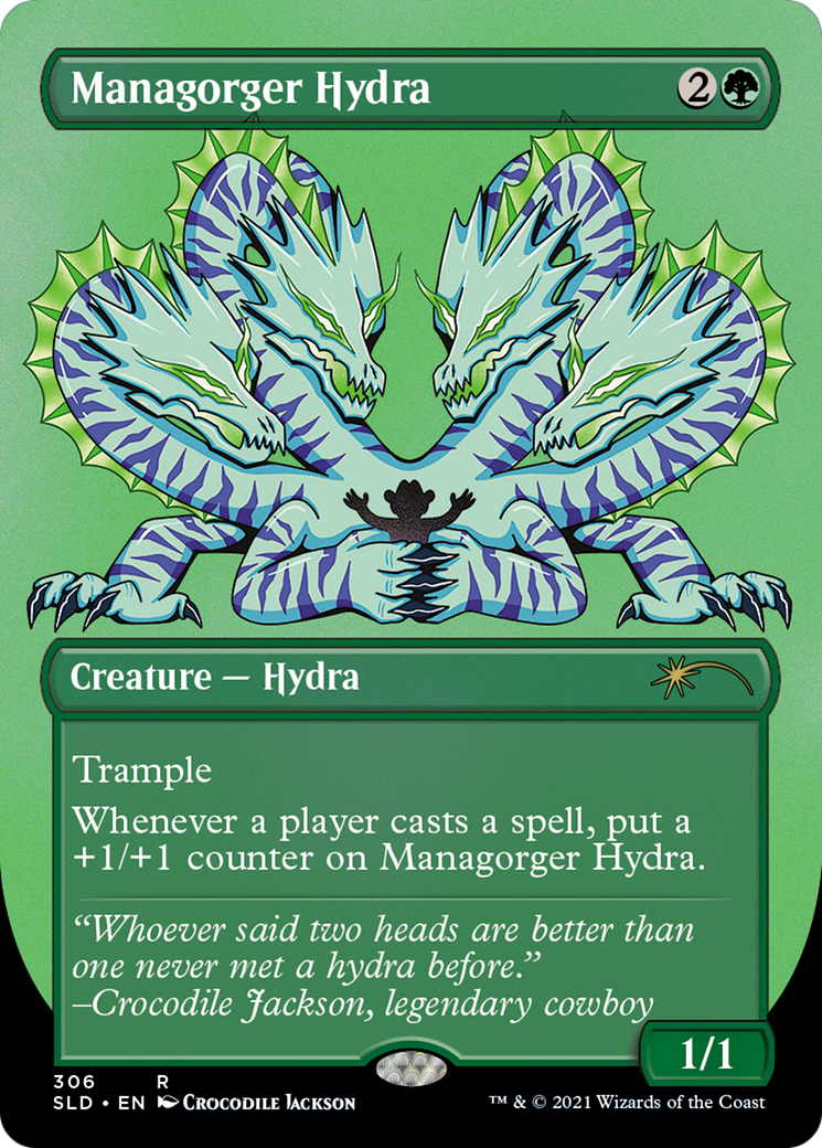 Managorger Hydra (SLD-306) [Secret Lair] Drop (Borderless) MTG Single Wizards of the Coast