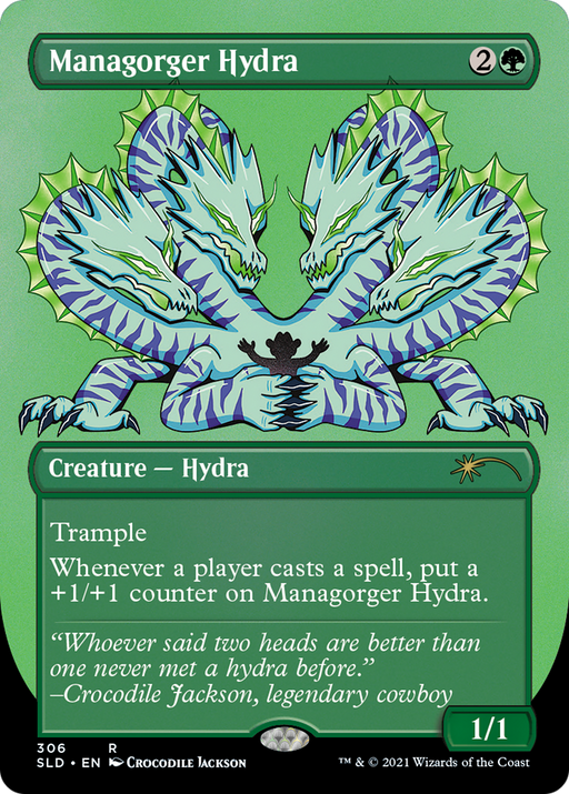 Managorger Hydra (SLD-306) [Secret Lair] Drop (Borderless) MTG Single Wizards of the Coast