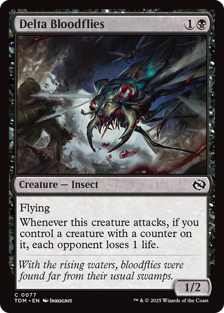 Delta Bloodflies (TDM-077) [Tarkir: Dragonstorm] MTG Single Wizards of the Coast