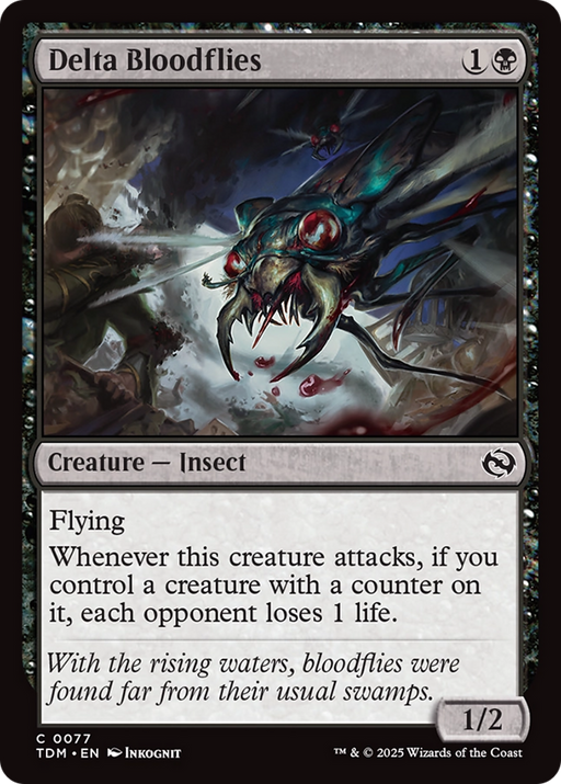 Delta Bloodflies (TDM-077) [Tarkir: Dragonstorm] Foil MTG Single Wizards of the Coast