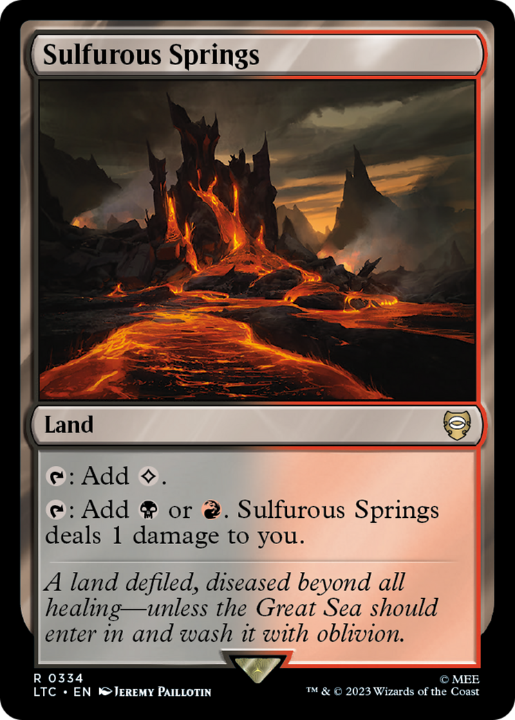 Sulfurous Springs (LTC-334) [Tales of Middle-earth Commander] MTG Single Wizards of the Coast