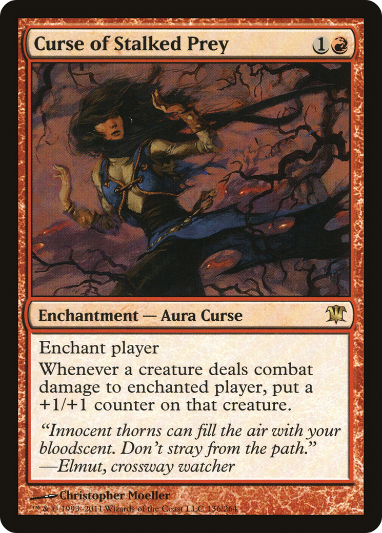Curse of Stalked Prey (ISD-136) [Innistrad] Foil MTG Single Wizards of the Coast
