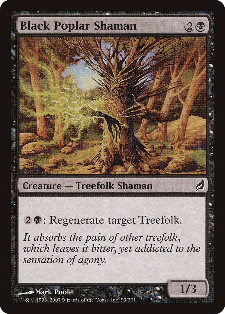 Black Poplar Shaman (LRW-099) [Lorwyn] MTG Single Wizards of the Coast