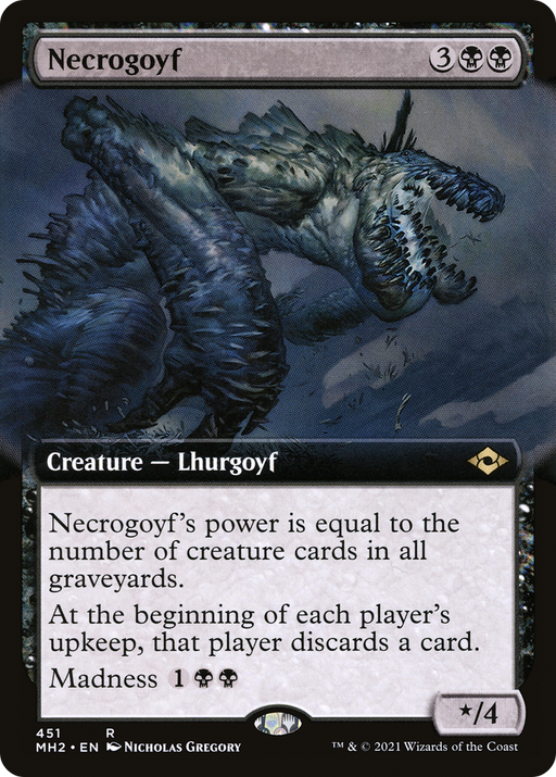 Necrogoyf (MH2-451) [Modern Horizons 2] (Extended Art) MTG Single Modern Horizons 2