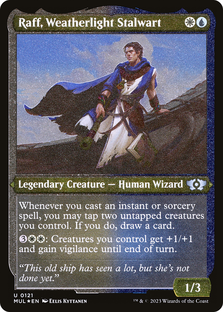 Raff, Weatherlight Stalwart (MUL-121) [Multiverse Legends] Etched Foil MTG Single Multiverse Legends