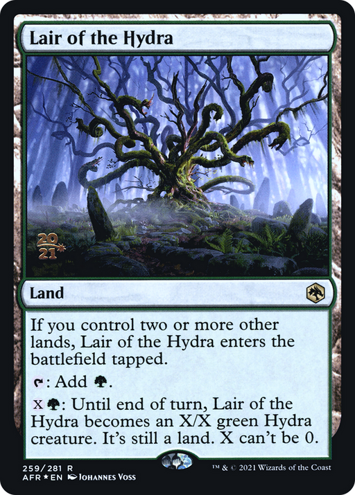Lair of the Hydra (PRE-259) [Adventures in the Forgotten Realms Promos] Foil MTG Single Wizards of the Coast