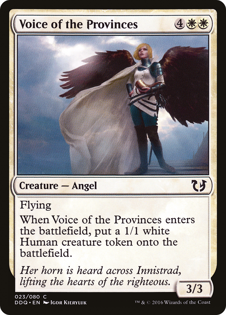 Voice of the Provinces (DDQ-023) [Misc] Duel Decks: Blessed vs. Cursed MTG Single Wizards of the Coast