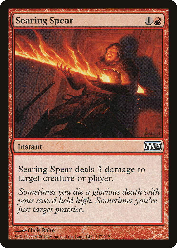 Searing Spear (M13-147) [Magic 2013] Foil MTG Single Wizards of the Coast