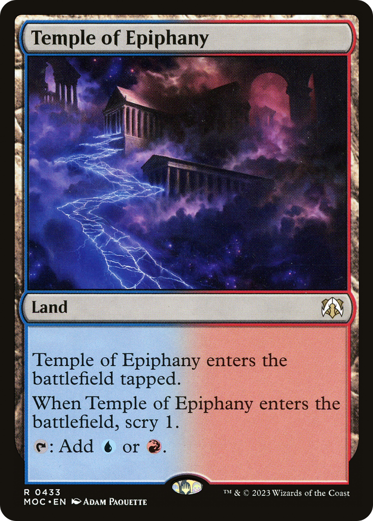Temple of Epiphany (MOC-433) [March of the Machine Commander] MTG Single Wizards of the Coast